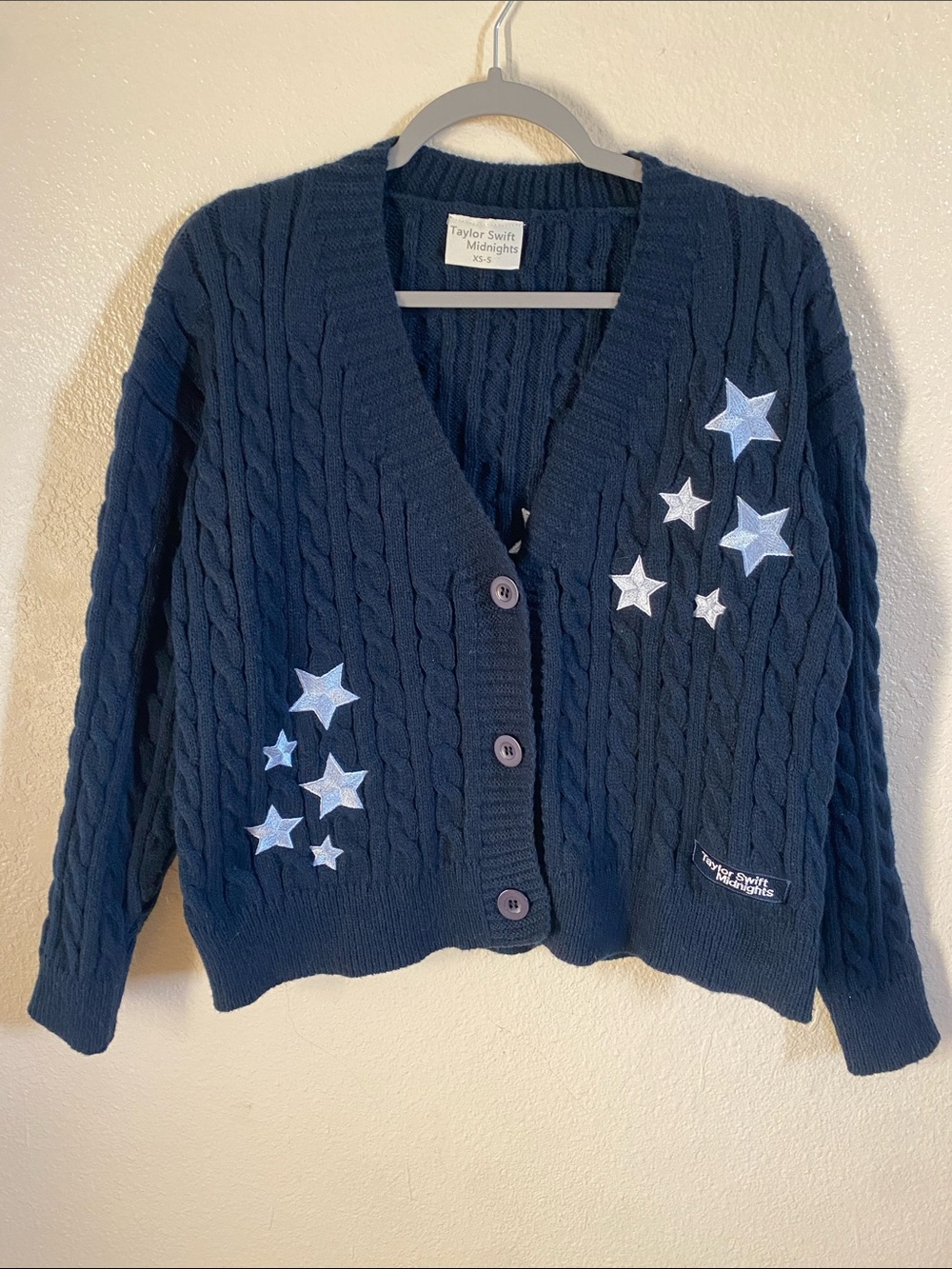 Taylor Swift Midnights Cardigan Knit Sweater